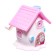 Mechanical sharpener with container, 5 types of sharpening, pink house