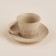 Tea couple ceramic SL Home "Vento", 2 items: a cup 250 ml, a saucer d = 15 cm, beige color