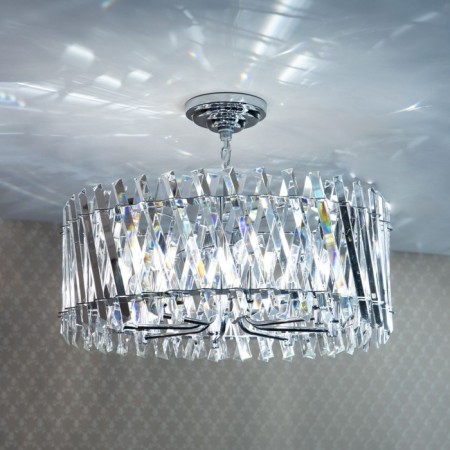 Suspendor Lamp Citilux "Ingvar" CL334281, 60x60x45 cm, 8x60W, E14, Gray Color-7