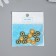 Decor for creativity plastic "Flower-sun emerald" set of 12 pcs 1.4x1.4 cm