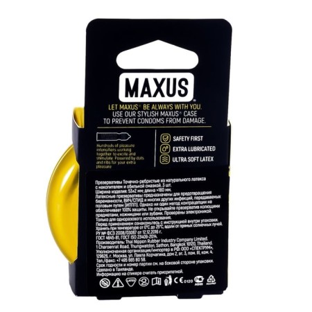 Maxus special condoms, dotted-abrupt 3 pcs.-3