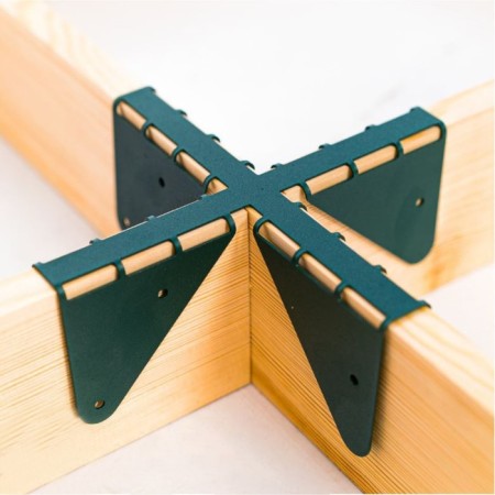 801-034GR Cross-shaped bracket for beds 801-034GR 20x20x7.1 cm-1