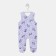 Long -drawers are children, white/purple color, height 74 cm