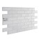 PVC panel Brick Snow White, 485x960