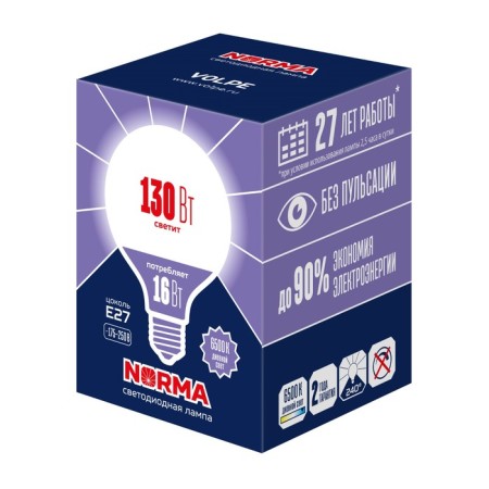 LED LED Uniel, E27, 16 W, 6500K, glow day white-1