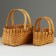 A set of wicker baskets, 26x16.5x12/25 cm, 19x12x10/20 cm, 2 pcs, sequoia