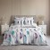 Bed linen 2pas Night is delicate stylus 175x215cm, 180x215cm, 70x70cm 2pcs, Poplin 110g HL100%