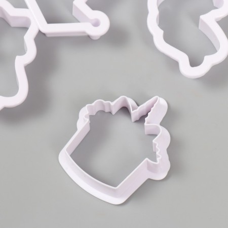 Cathers for polymer clay "Unicorns and Clouds" Set 8 pcs-3