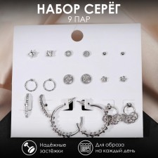 Earrings set of 9 pairs 