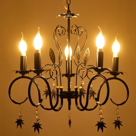 Batrice Causenge 5XE14 40W black and gold 56.5x56.5x48.5-105 cm Bayerlux-3
