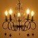 Batrice Causenge 5XE14 40W black and gold 56.5x56.5x48.5-105 cm Bayerlux