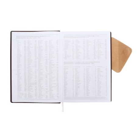 Diary 205x150 mm 168 sheets, leatherette, unit 70 g/m2, liesse, magnetic refuge, brown-7