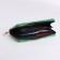 Women's wallet with lightning, green color