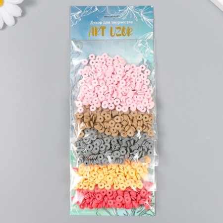Beads for PVC "BOHO style" 5 colors x 10 g 0.6 cm