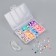 Beads in the box "Multi -colored" thread 0.8 mm 5 m 12x8.4x2.2 cm