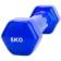 A set of dumbbells of rubberized Bradex SF 0871, 5 kg, blue