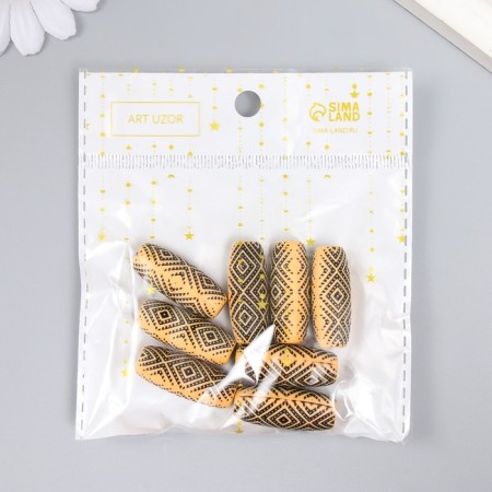Beads for creativity plastic "Ethno. Double rhombus" set of 20 g 1.2x1.2x3 cm-4