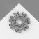 Book "Beads" mini, gray color in silver