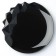 Ceramic “Obsidian” plate, black, 27 cm, black color