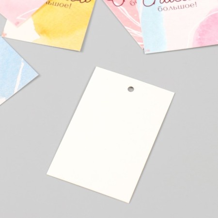 Cardboard "Thank you very" set 10 pcs (5 types) 4x6 cm-3
