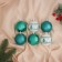 Set of balls plastic D-6 cm, 6 pcs "Emeravik-Christmas tree" white-green