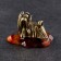 Souvenir "Yorkshire Terrier", brass, amber