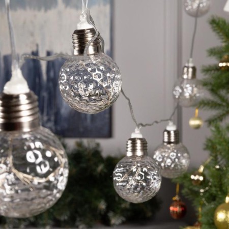 Garland “thread” 3 m with nozzles “ball bulbs”, ip20, transparent thread, 80 LED, glow blue, 8 modes, 220 V-1