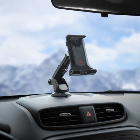 Holder for a tablet on a windshield/torpedo-9