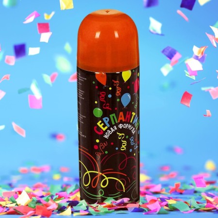 New Year's spray serpentine, 250 ml, red color, for the New Year-4