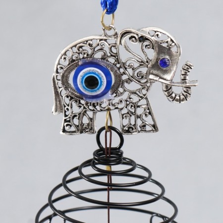 Wind Music Metal "Elephant" from the evil eye 4 bells 46 cm-1