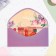 The envelope "On Birthday!" Cutting, embossing, software touch, white flower