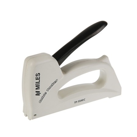 Furniture stapler Miles, 4-6 mm, type of brackets 14, 15, plastic case, for cable fastening