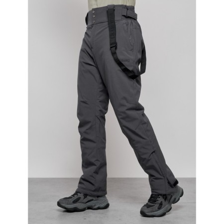 Semi-combinezone ski insulated male winter, size 48, dark gray color-6