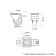 Furniture wheel Cappio d = 25, with a stop, rotary, soft move, tpr coating
