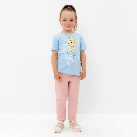 Children's T-shirt Disney "Frozen", height 110-116 (32), blue-1