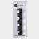 Self -adhesive metal Savanna Black Loft Plane, 4 hooks, 16 × 2 × 2.5 cm