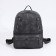 Women's backpack made of artificial leather with lightning, 3 pockets, color gray color
