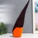 Interior doll "Gnome with a spider in a hood in peas" 40x9x7 cm