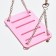 Swing for rodents "Pijon" on chains, 9 x 7 x 0.5 cm, plastic, pink