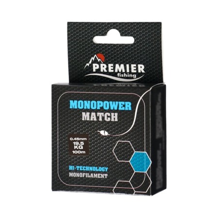 Premier Fishing Monopower Match, diameter 0.45 mm, test 19.5 kg, 100 m, blue-1