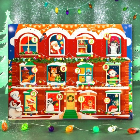 New Year. Advent calendar with chocolate "Magic and Miracles", 12 x 5 g-1