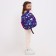 Baby backpack on lightning, 3 outer pockets, purple color