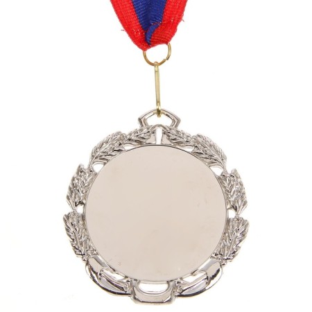 Medal for application 009, D = 7 cm. Color silver. With a ribbon-2