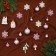 Set of jewelry plastic 20 pcs "Festive" Lilac white