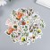 Stickers for creativity "Flowers and mushrooms" set 46 pcs 6x4x1.1 cm