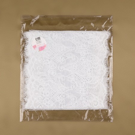 Lace cilia, 190 mm × 3 ± 0.5 m, white color-3