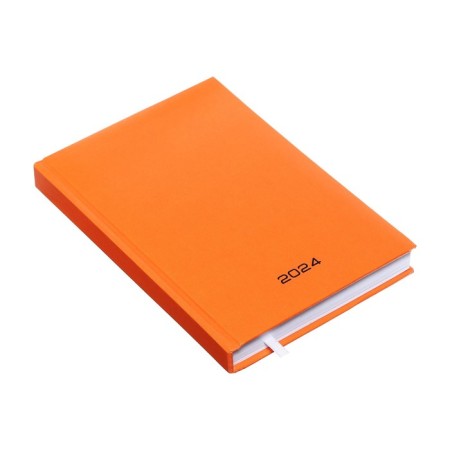 Dated diary 2024, A5, 176 sheets, Attomex.even, Bumvinyl cover, Lasse, Blok 70 g/m2, Orange-1