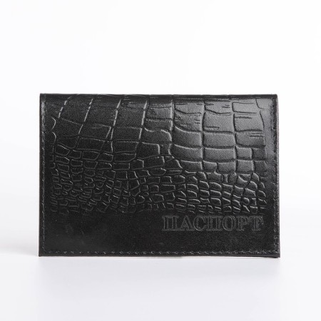 Cover for passport, black color-1