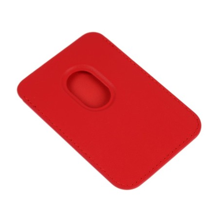 Cardholder for phone, leather, magsafe, red-2
