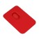 Cardholder for phone, leather, magsafe, red